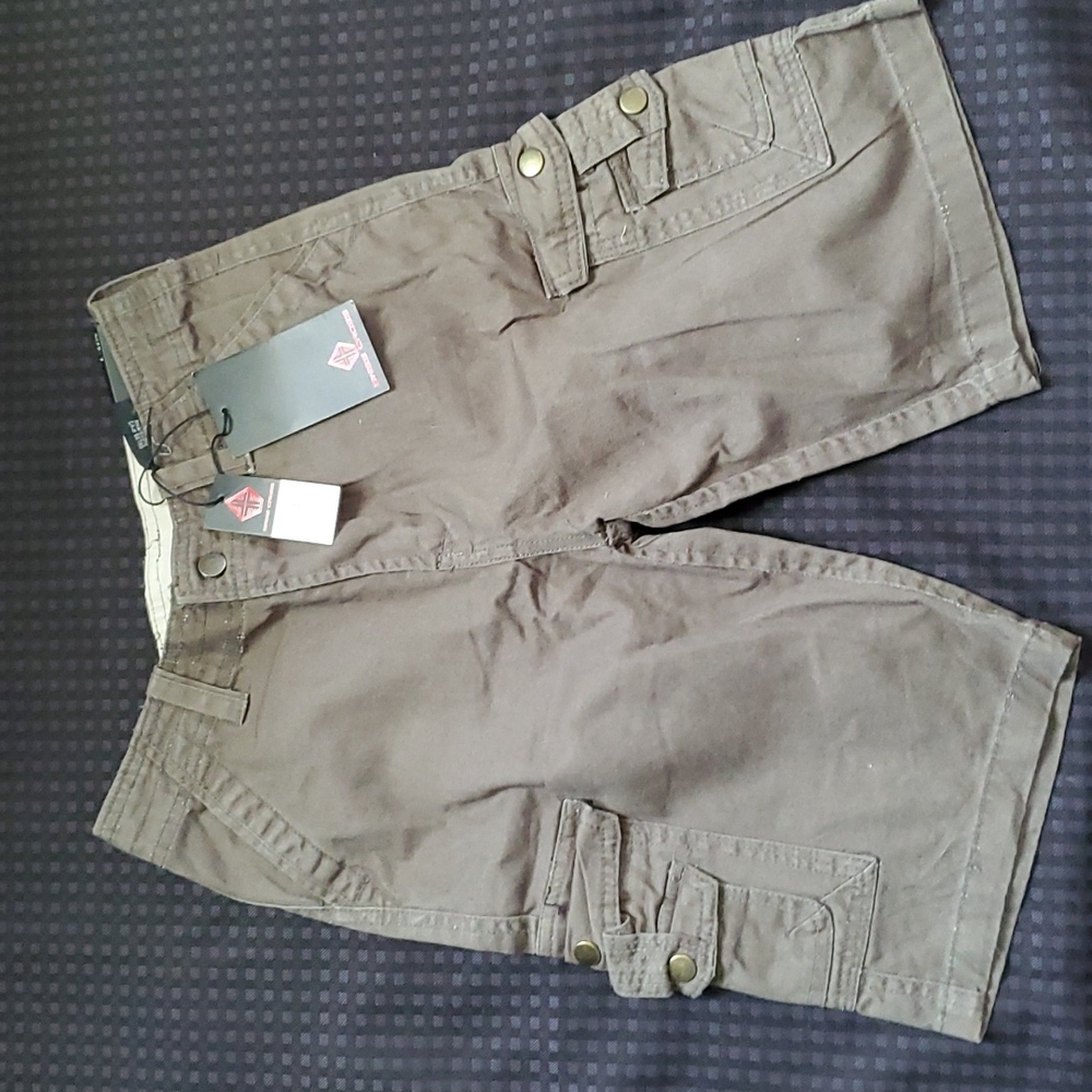 Swiss Cross, olive, cargo, shorts, cotton, size 7